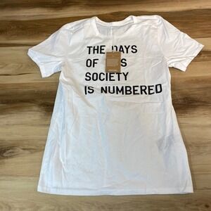 On Running Mens On-T Organic Cotton Graphic T-Shirt White Large 161.00409 NWT